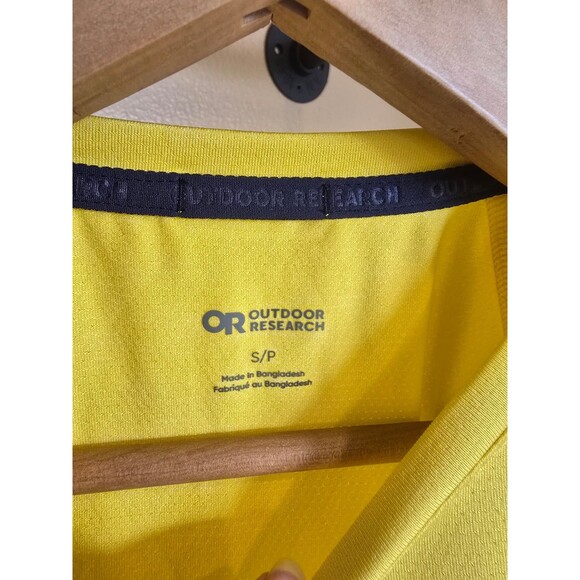 Outdoor Research ARGON yellow tee women's size small - Picture 3 of 6